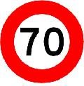 70 km/hr Speed Limit