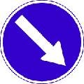 Keep Right (450 mm diameter for mounting on cones)