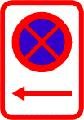 No Stopping At All times â€“ Left (for mounting on cones)
