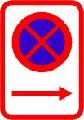 No Stopping At All times â€“ Right (for mounting on cones)